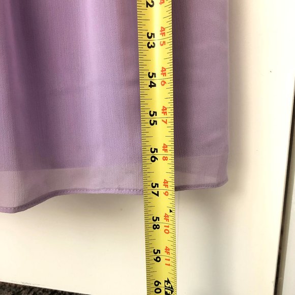 Watters & Watters Lavender/Lilac Long Dress size 2 - Picture 7 of 9